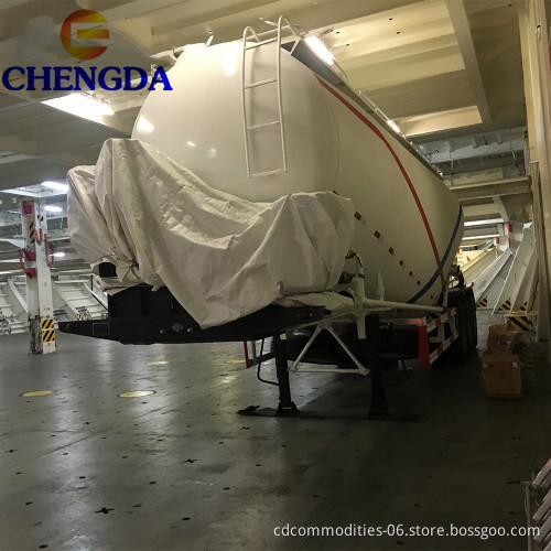 Chengda 45m3 54 Ton Wax Polishing Loading Weight Bulk Cement Semi Trailer For Sale